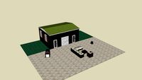 Het gastenhuisje bij het ecologische huis van wieneke en marissa voor anw.