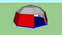 aircules AJT 6 inflatable igloo or junction tent