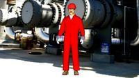 Safety First Series - Process Operator - OSHA Level 'D' PPE Protection - Coveralls - Red