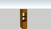 WIDE FRAME OAK KITCHEN RANGE - 2x SMALL APPLIANCE HOUSING