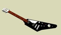 '50-50' Custom Gibson Flying V guitar