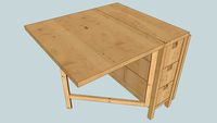 IKEA Gateleg table, birch