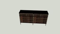 Louis XVI Treillage 12 drwe dresser