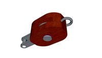 Rope wooden block