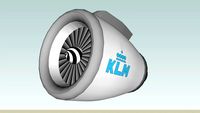 plane engine KLM