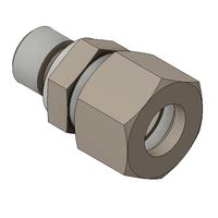 Straight fitting for pipe