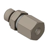 Straight fitting for pipe
