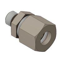 Straight fitting for pipe
