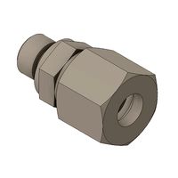 Straight fitting for pipe