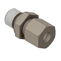 Straight fitting for pipe