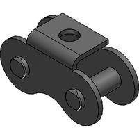 Bent over chain attachments, one side