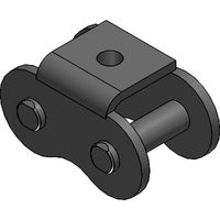 Bent over chain attachments, one side