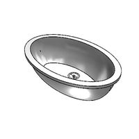 Sanitary basins oval sink vanity lg