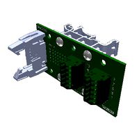 2x5 (10-pin) 0.1 Header Breakout Board, Spring Terminals