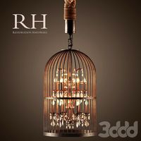 RH/ VINTAGE BIRDCAGE CHANDELIER EXTRA-SMALL