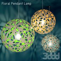 Floral Pendant Lamp - Paint