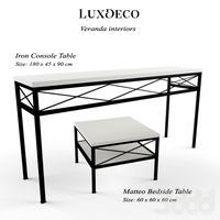 Veranda console and night table