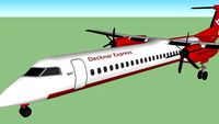 Decknar Express Bombardier DHC 8 Q400 Operated by Island Air N101TB (RETIRED LIVERY)