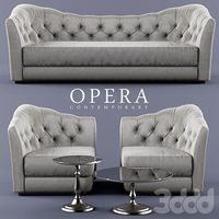 Диван, кресло, столики opera BUTTERFLY