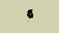 Green wheelie bin