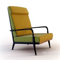 Dering Hall High back rail lounge chair
