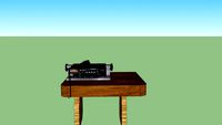 tavolino con radio cb