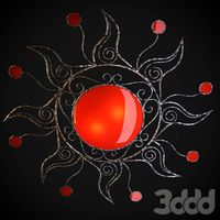 Sun chandelier