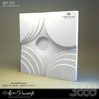 Гипсовая 3d панель 133 от Арт Рельеф