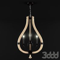 Middlefield Chandelier 3 candles by Fredrick Ramond