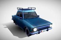 Blue Sedan