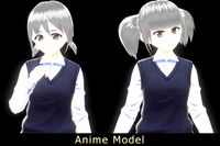 【Discount Package】Anime Character : Female014&015 (Two types / Contain VRM)