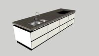 eiland beton werkblad 4x100
