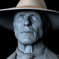 Ed Harris Man In Black from Westworld TV show | 3D