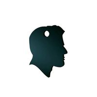 Head in profile keychain | 3D