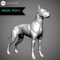 Great Dane High-Poly | 3D