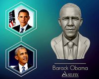 Barack Obama Bust ready to 3D print | 3D