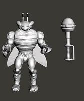MOTU TOY STORY TWITCH WARRIOR VINTAGE STYLE FIGURE | 3D