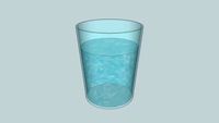 Drinking glass of water