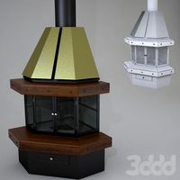 Classical fireplace Brazilian metal