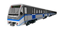 Moscow metro train 'Rusich'