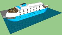 Navio (com interior) - Ship (with interior)