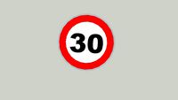 30 KmH Schild