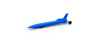 Diecast model Blue Flame jet car | 3D