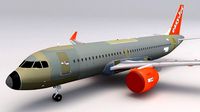 EasyJet A320 Unpainted