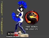 Kitana Mortal Kombat Action Figure Printable | 3D