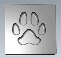 MakeIT Dog Feet Print Mold With Top Frame