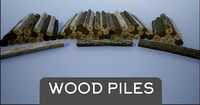 Lowpoly Wood-Log and Log Piles