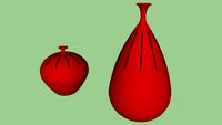 Vases rouges