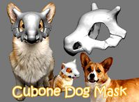Pokemon Cubone Dog Mask - Cubone Cat Pet Mask | 3D