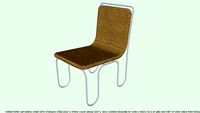 CHAIR DINING STRAW COLOR BY JOHN A WEICK RA & AP LEED